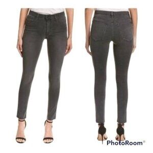 Joe's Lilyana Black Raw Hem Skinny Jeans Sz 28 Denim Comfortable Stretch Casual